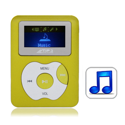 2GB MP3 Player with LCD Screen, Speaker (Light Green) - Click Image to Close